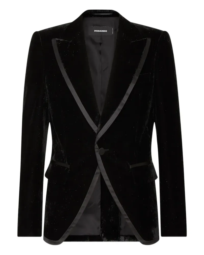 Dsquared2 Sakko aus Samt - Schwarz Schwarz