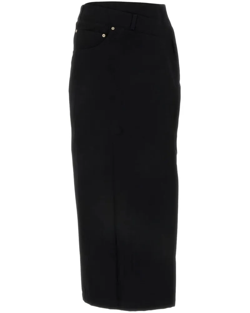 Loewe Midirock im Deconstructed-Look - Schwarz Schwarz