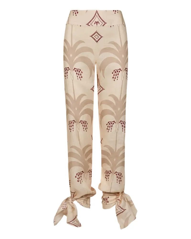 Johanna Ortiz Femininity Dramatic tie trousers - Nude Nude