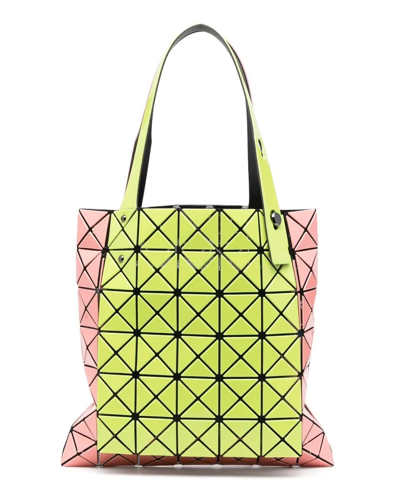 Issey Miyake Shopper mit geometrischen Einsätzen - Gelb Gelb