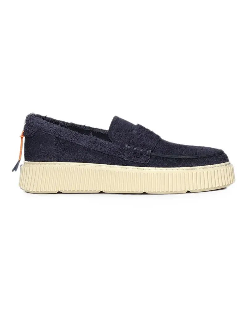 Baracuta textured-finish platform loafers - Blau Blau