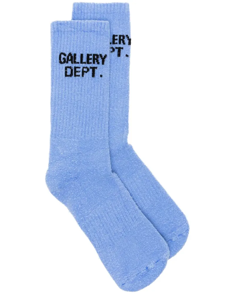 GALLERY DEPT. Socken mit Intarsien-Logo - Blau Blau