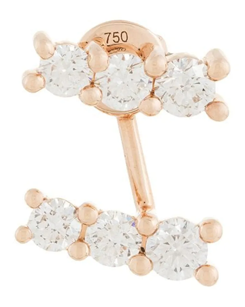 Alinka 18kt 'Lara' Rotgoldohrring mit Diamanten Gold