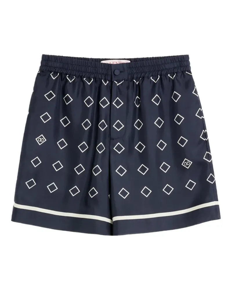 Valentino Garavani Bermudas aus Twill mit OptiCool-Print - Blau Blau