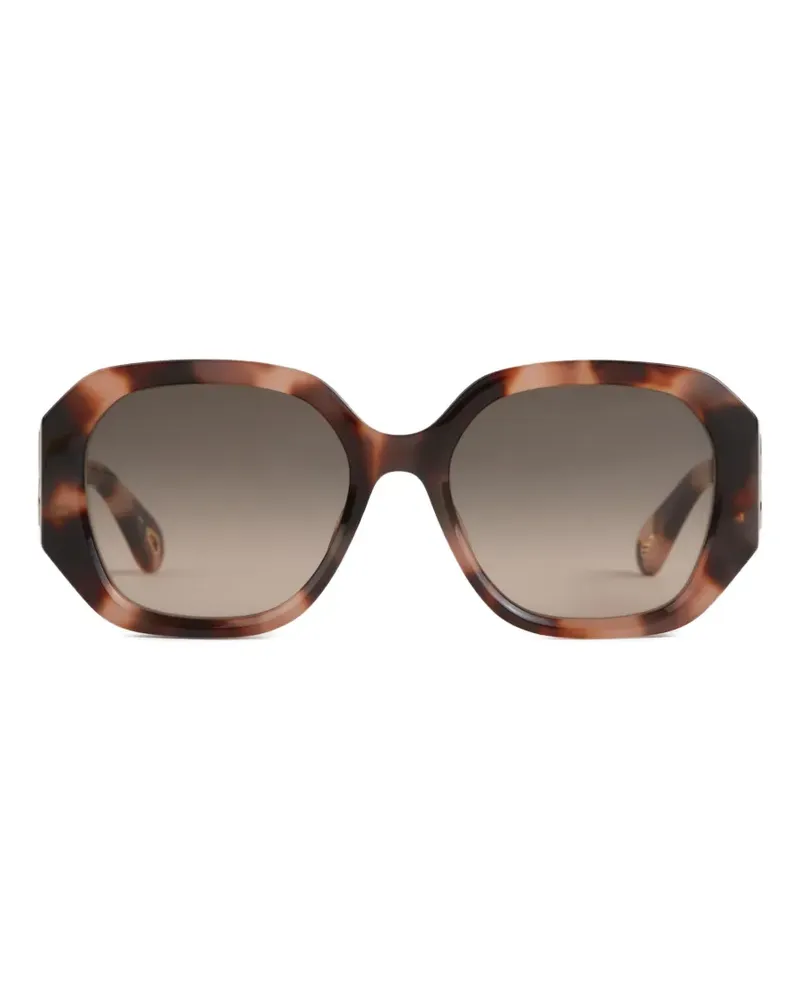 Chloé geometric-frame sunglasses - Braun Braun