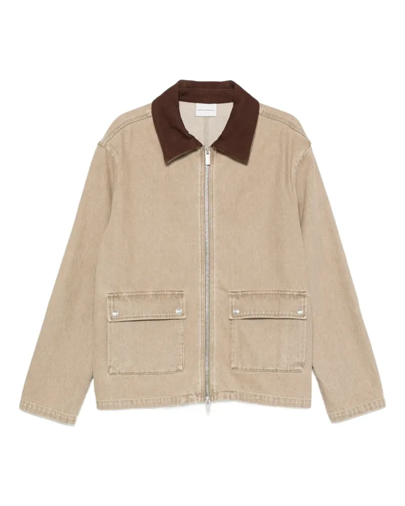 Drôle de Monsieur zip-fastening long-sleeve jacket - Nude Nude