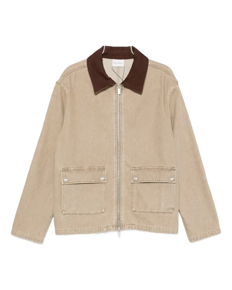 Drôle de Monsieur zip-fastening long-sleeve jacket - Nude Nude