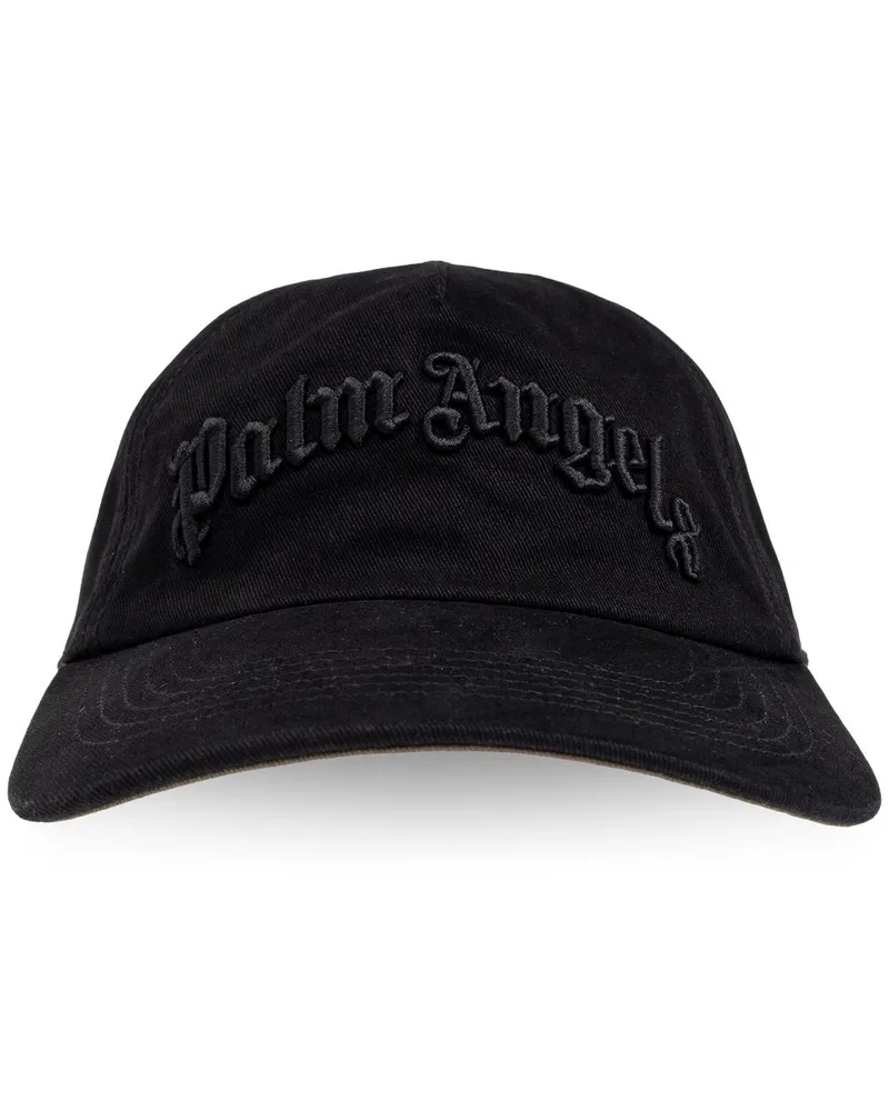Palm Angels Baseballkappe mit Logo-Stickerei - Schwarz Schwarz
