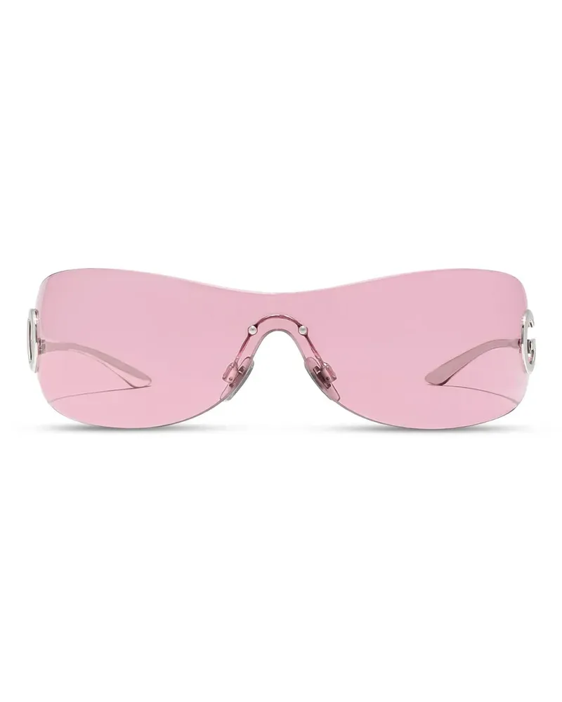 Dolce & Gabbana Sonnenbrille mit abgerundetem Gestell - Rosa Rosa