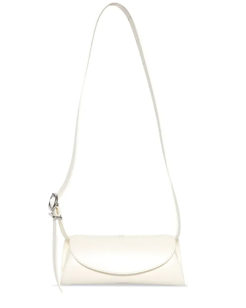 Jil Sander Cannolo Umhängetasche - Weiß Weiß