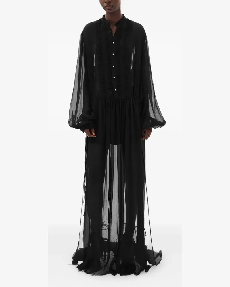 Ann Demeulemeester Tren maxi dress - Schwarz Schwarz
