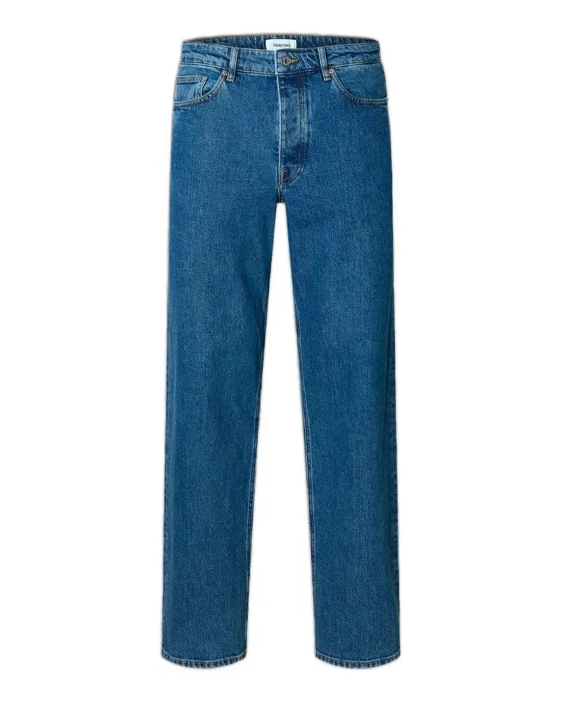 Selected 220 Jeans mit lockerem Schnitt - Blau Blau