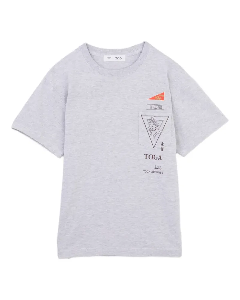 Toga T-Shirt mit grafischem Print - Grau Grau