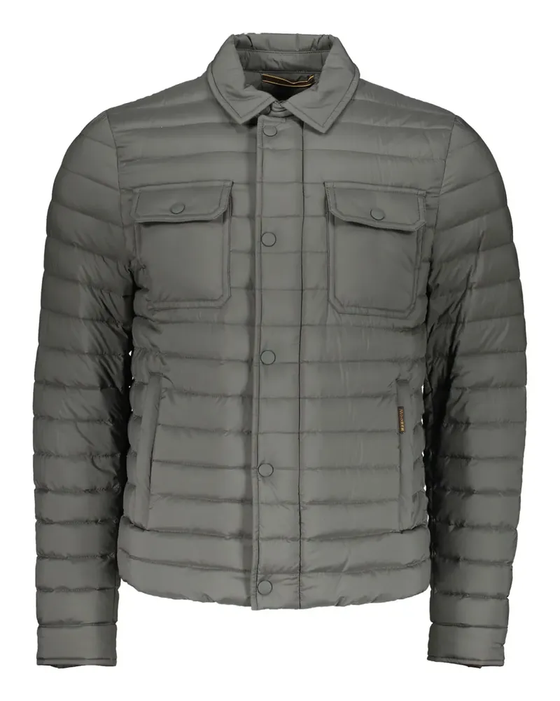 MOORER buttoned flap-pocket jacket - Grün Grün