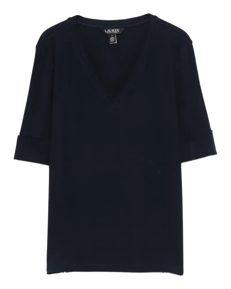 Ralph Lauren T-Shirt mit V-Ausschnitt - Blau Blau