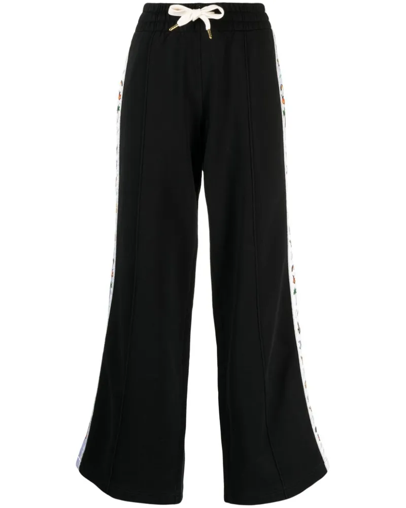 Casablanca Paris Sporthose mit Logo-Streifen - Schwarz Schwarz