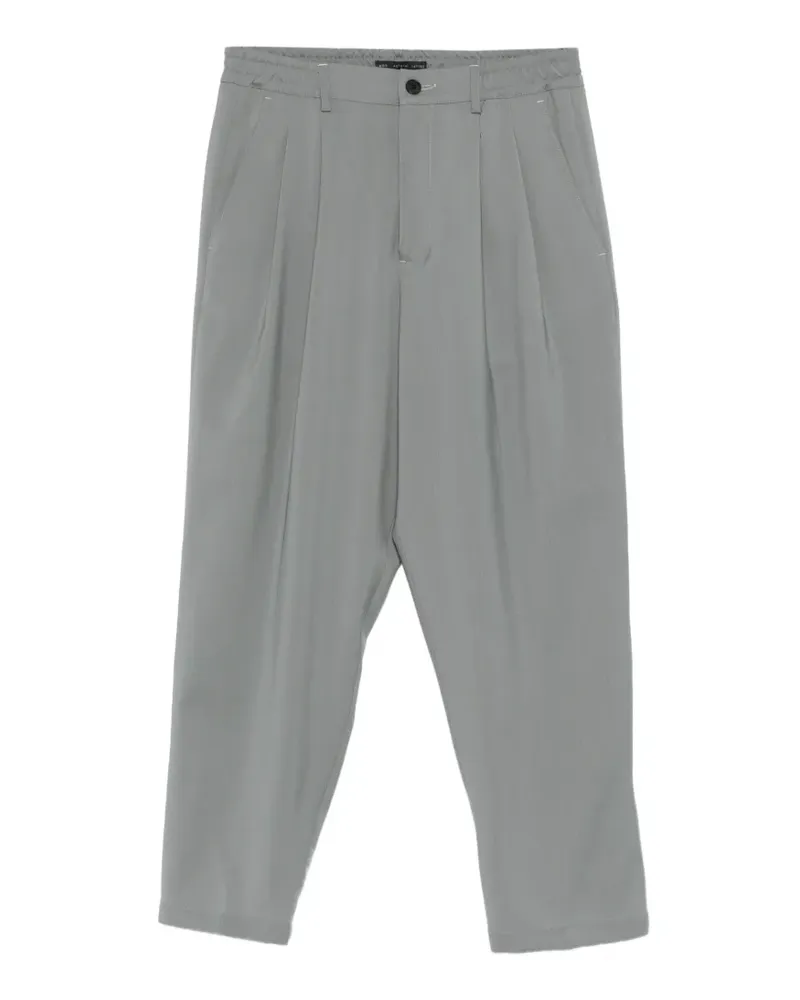 Low Brand pleated elasticated-waist trousers - Grau Grau