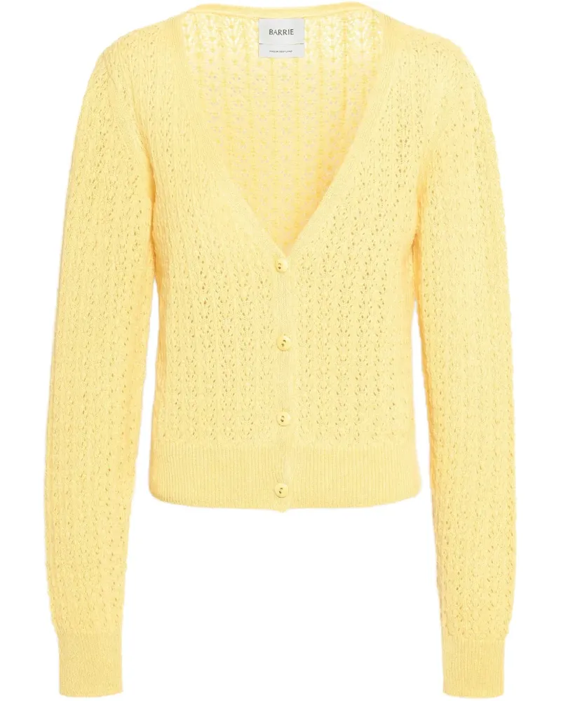 Barrie Cardigan aus Kaschmir - Gelb Gelb