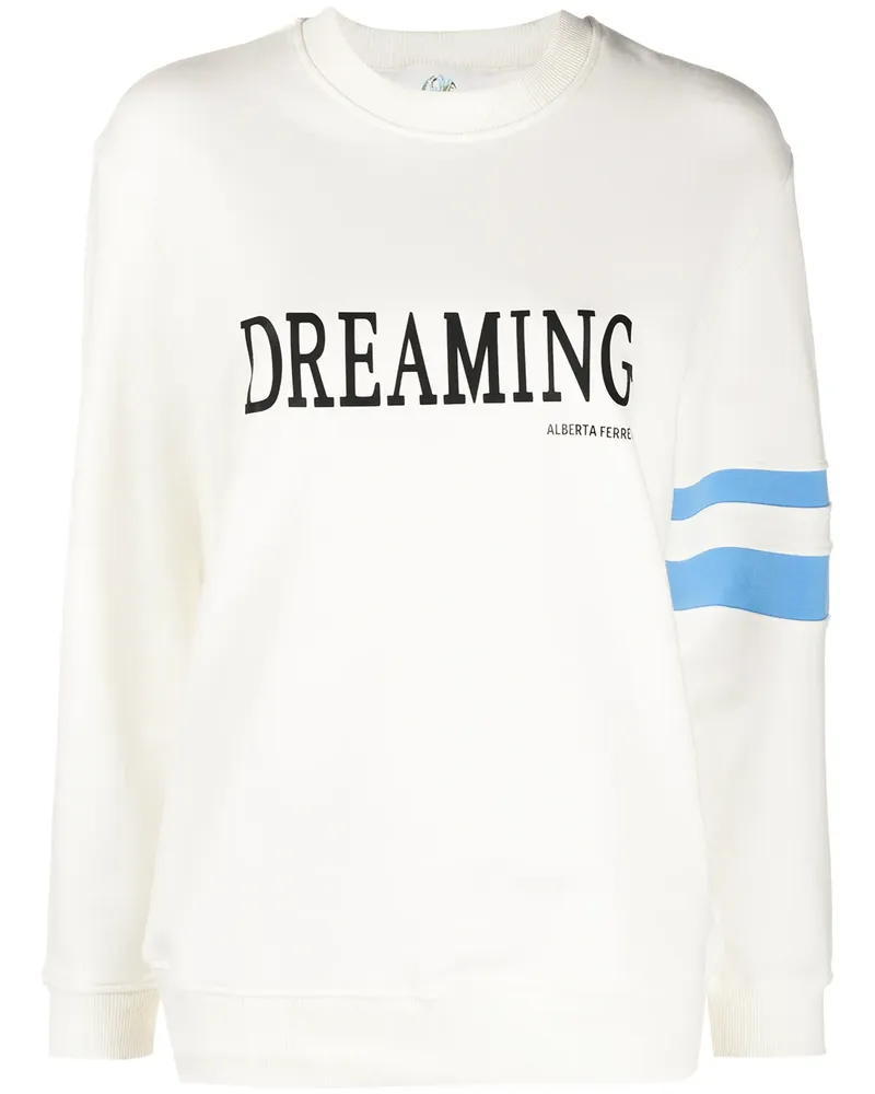 Alberta Ferretti Sweatshirt mit grafischem Print - Nude Nude