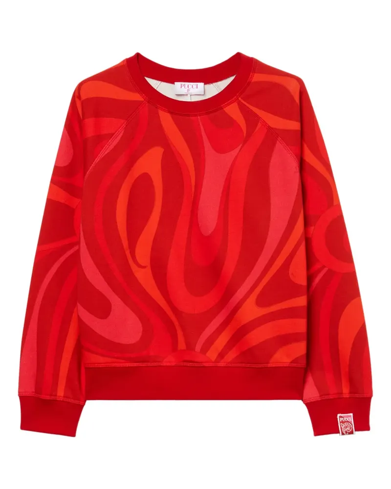 Emilio Pucci Sweatshirt mit Marmo-Print - Rot Rot