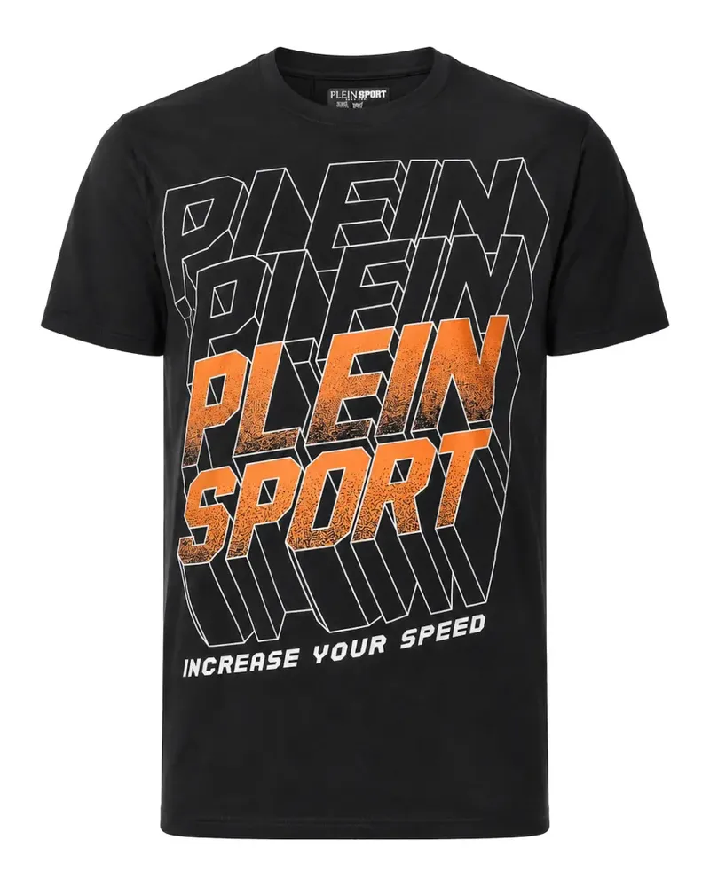Philipp Plein PS Fluo T-Shirt mit Logo - Schwarz Schwarz
