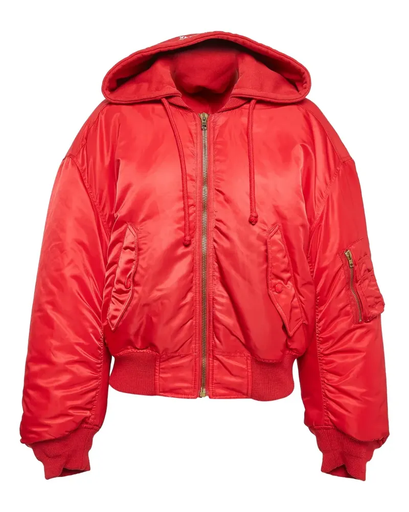 VETEMENTS Bomberjacke mit Kapuze - Rot Rot