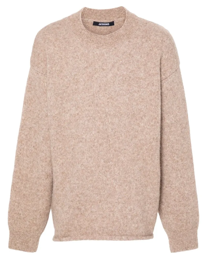 Jacquemus Pullover mit Intarsien-Logo - Nude Nude