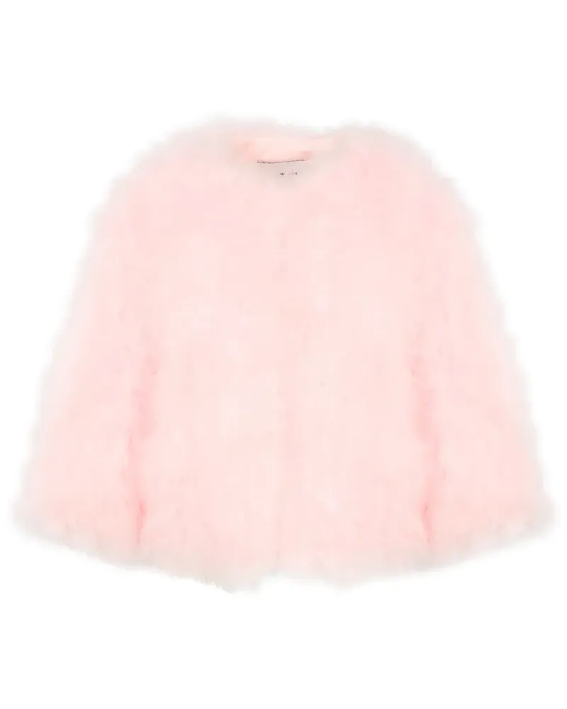 Yves Salomon Jacke mit Federn - Rosa Rosa