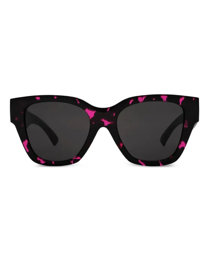 Burberry Eckige Heritage Sonnenbrille - Schwarz Schwarz