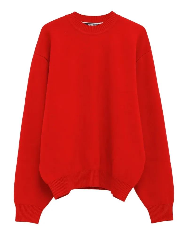 Jacquemus embroidered crew-neck sweater - Rot Rot