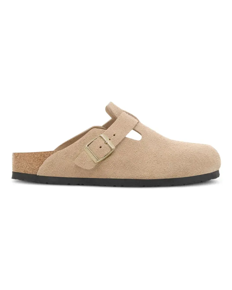 Birkenstock Boston Wildleder-Mules - Nude Nude