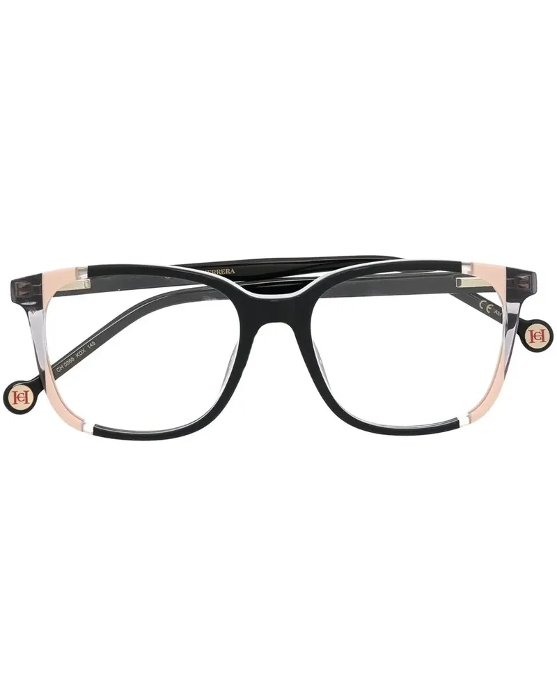 Carolina Herrera New York Eckige Brille - Schwarz Schwarz