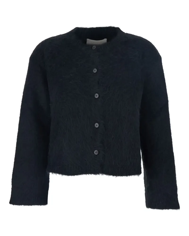Antonelli Firenze Marzia Cardigan mit rundem Ausschnitt - Schwarz Schwarz