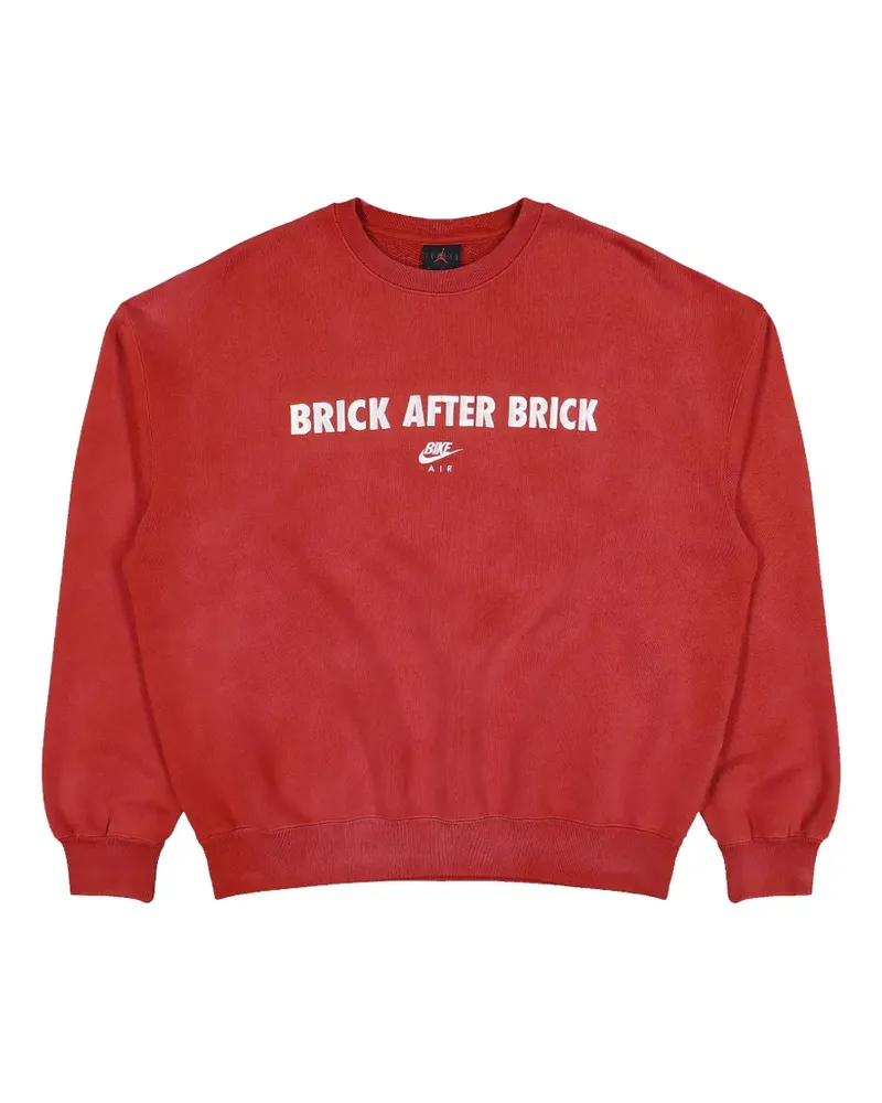 Jordan x BIKE AIR x Nigel Sylvester fleece-texture sweatshirt - Rot Rot
