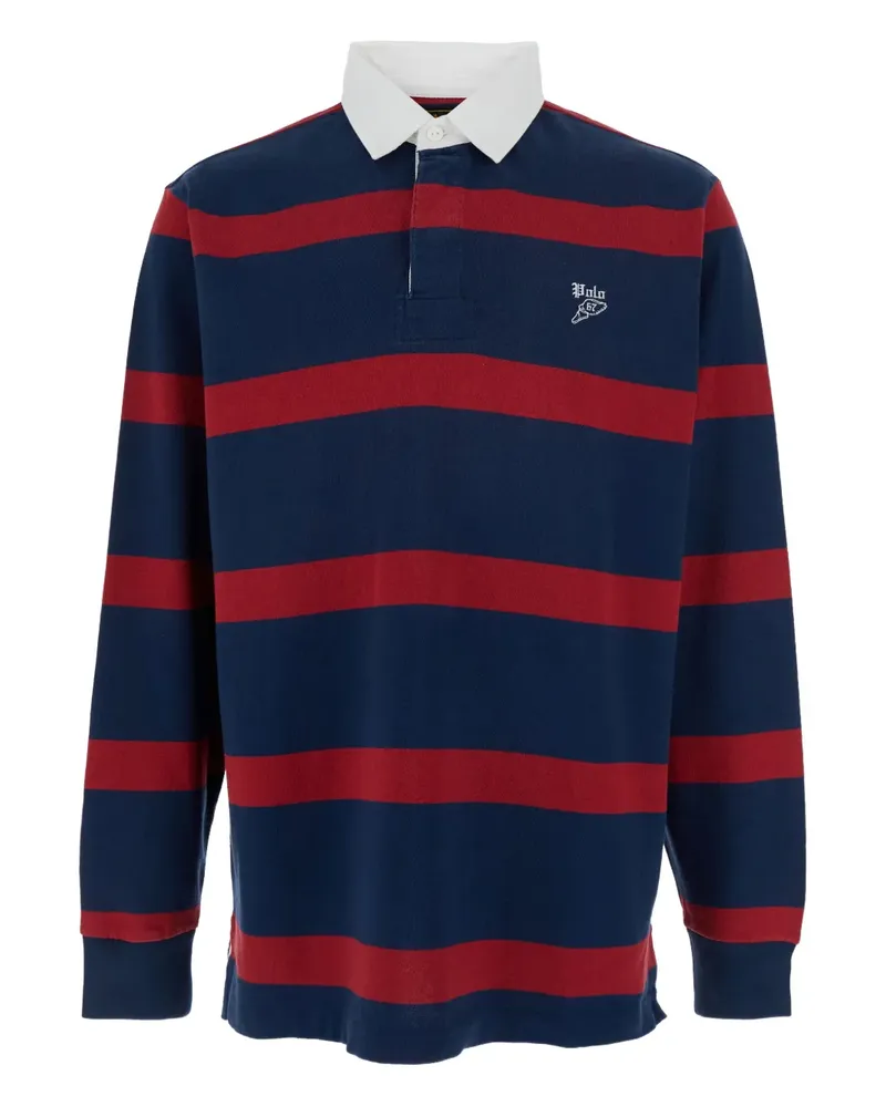 Ralph Lauren Gestreiftes Poloshirt - Blau Blau