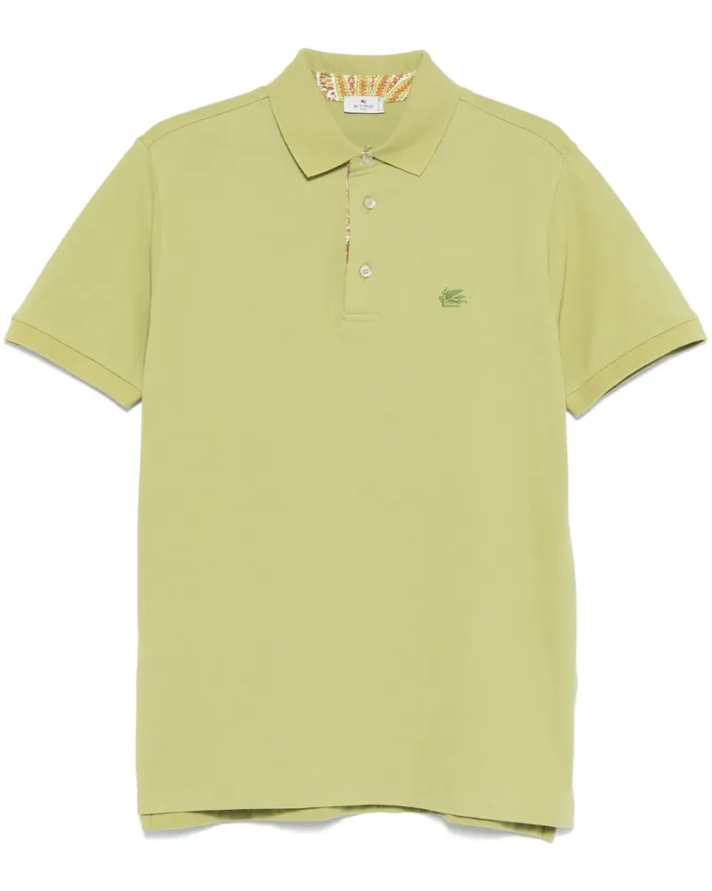 Etro Poloshirt mit Logo-Stickerei - Grün Grün