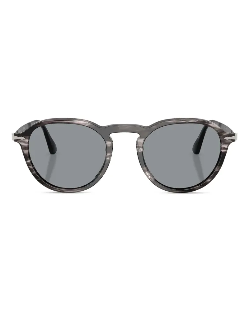 Persol striped round sunglasses - Grau Grau