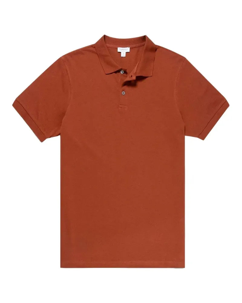 Sunspel short-sleeved polo shirt - Orange Orange