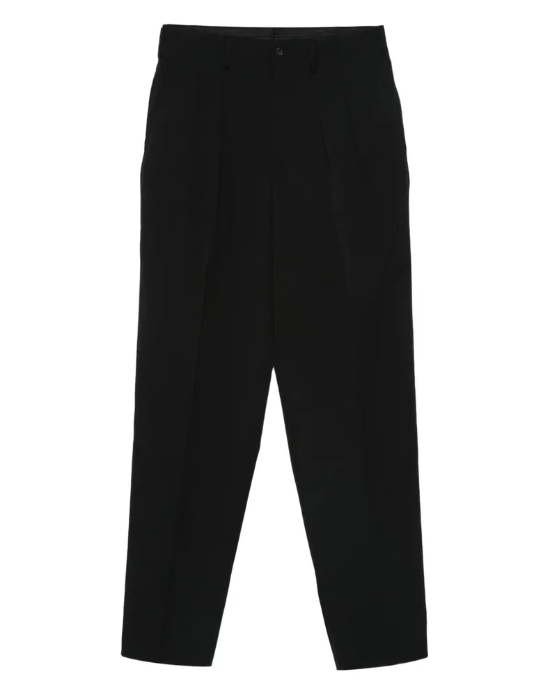 Yohji Yamamoto Plissierte Hose - Schwarz Schwarz