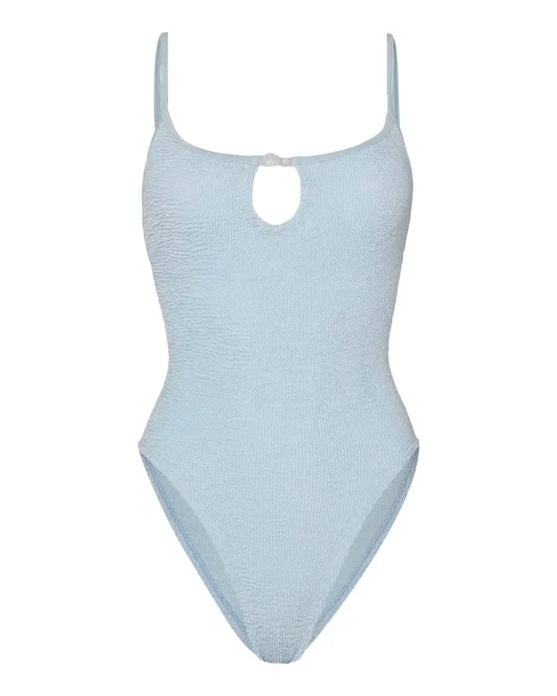 Hunza G Mia Badeanzug mit Perlen - Blau Blau