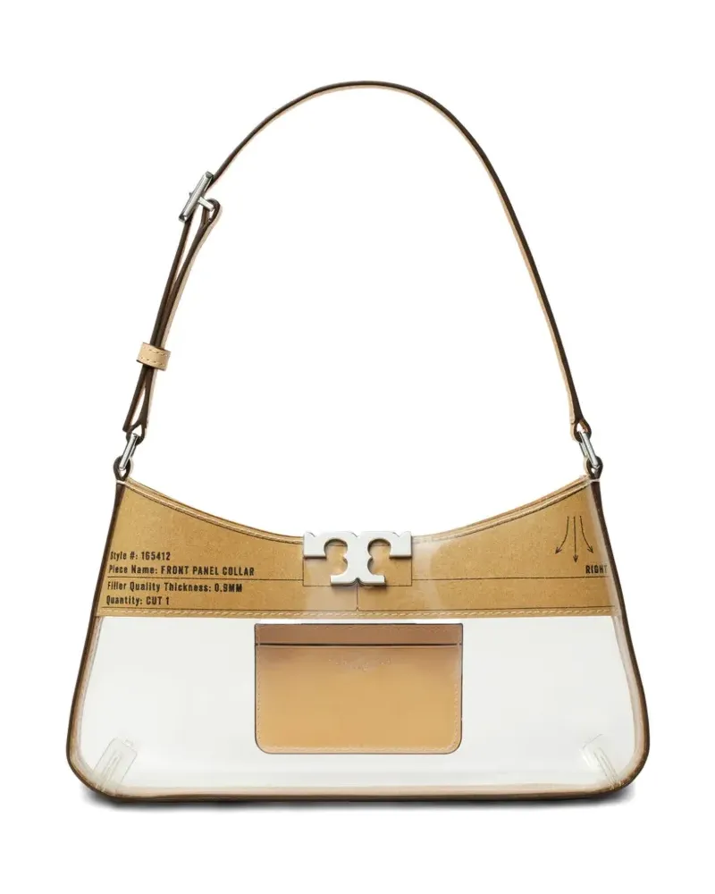 Tory Burch Eleanor Clear Slim Schultertasche - Nude Nude