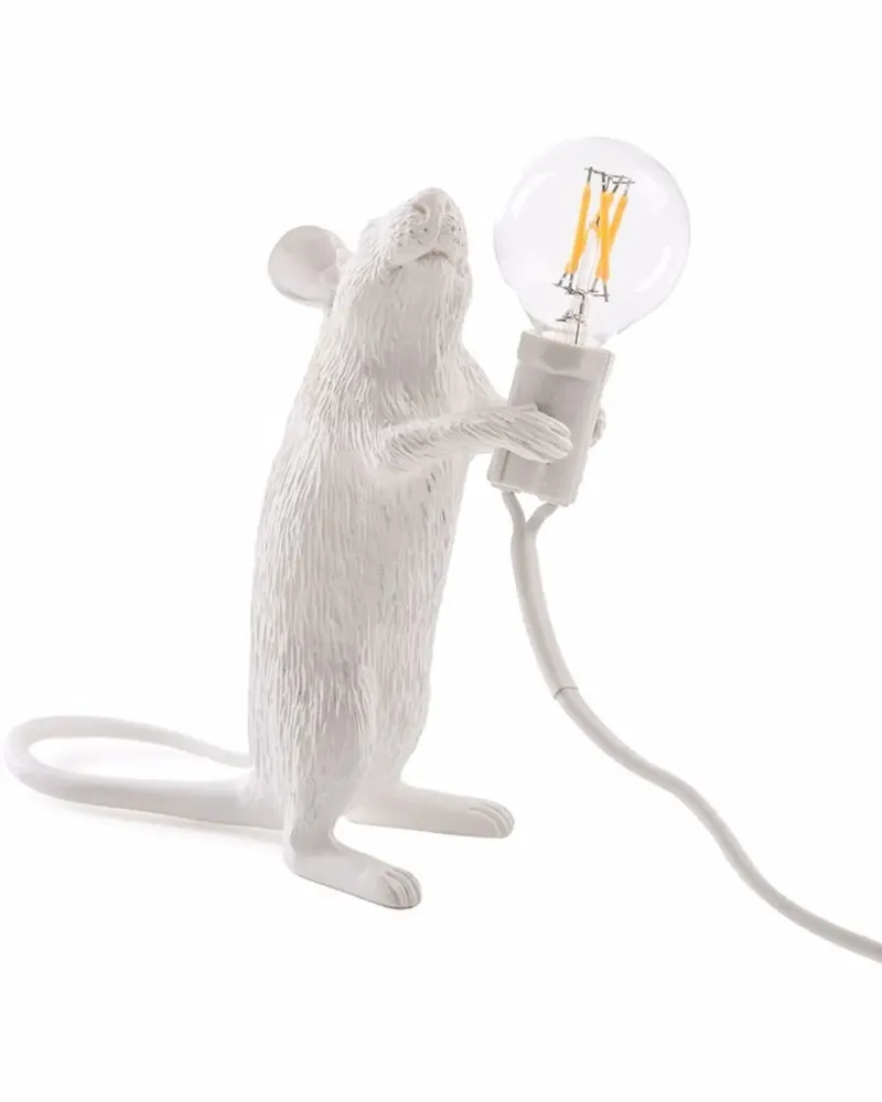 Seletti Tischlampe im Mausdesign - Weiß Weiß