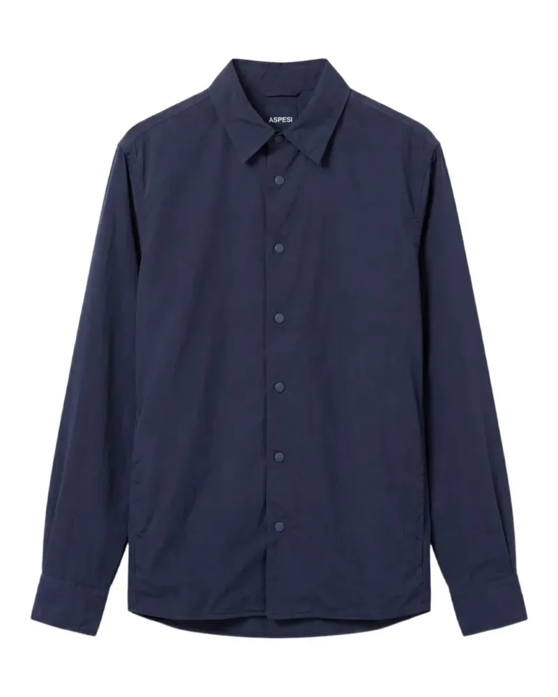 ASPESI press-stud-fastening shirt - Blau Blau
