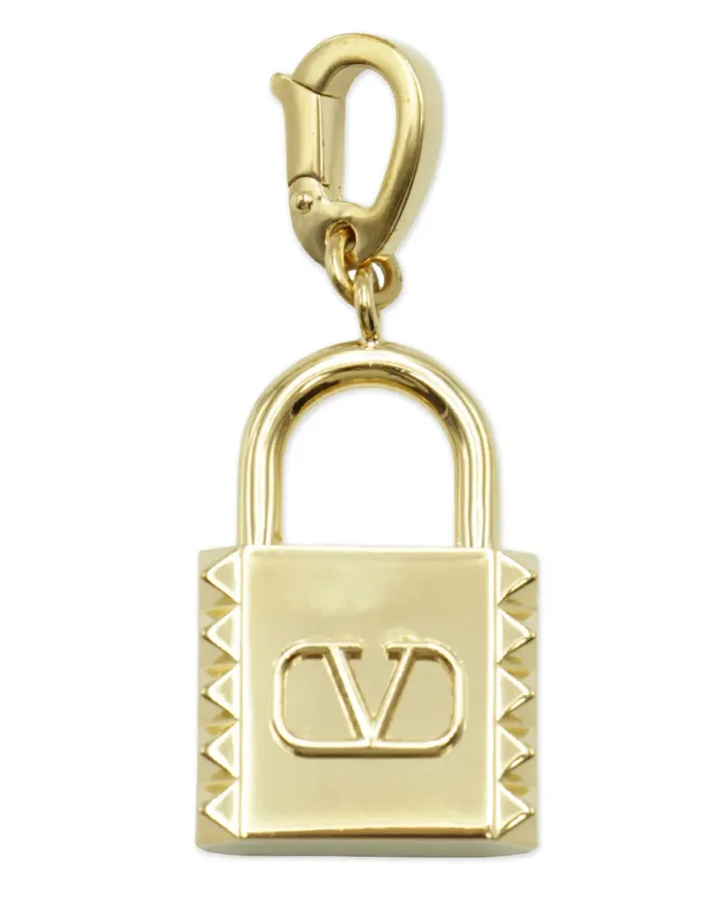 Valentino Garavani VLogo Signature padlock pendant - Gold Gold