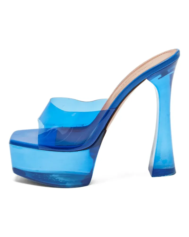 Amina Muaddi Dalida Plateau-Sandalen - Blau Blau