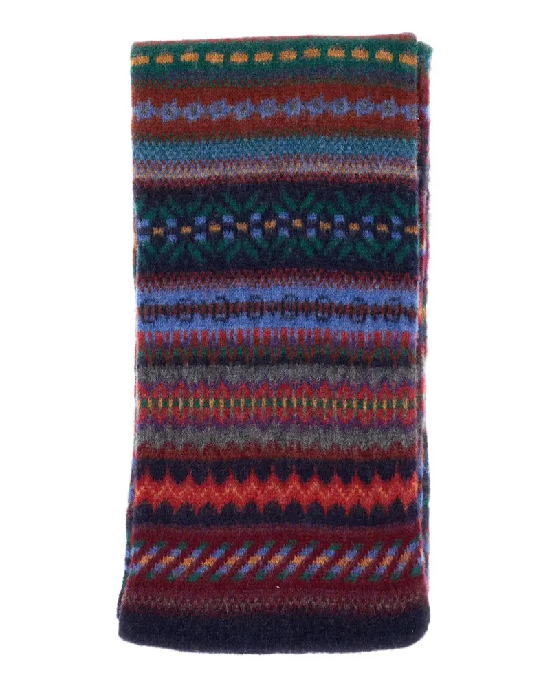 Howlin' New Space striped-pattern scarf - Blau Blau