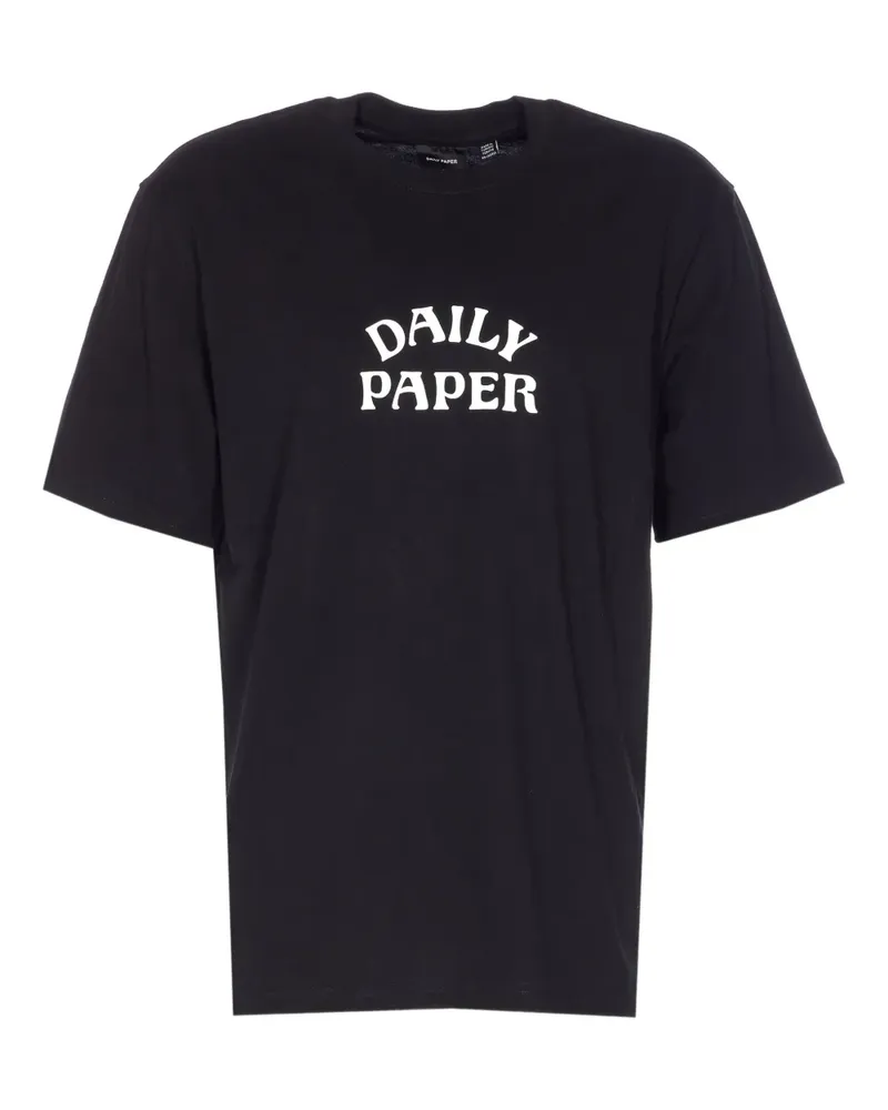 Daily Paper T-Shirt mit Logo-Print - Schwarz Schwarz