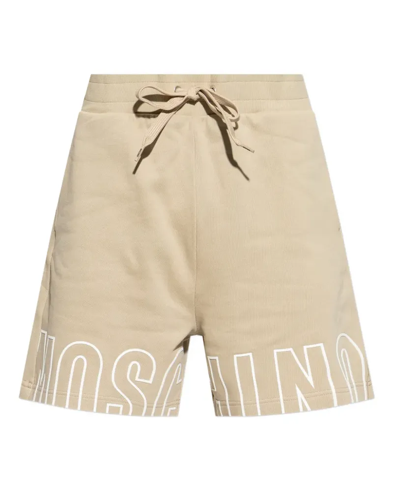 Moschino logo-detail shorts - Nude Nude