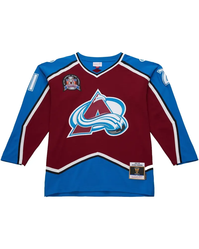 Mitchell & Ness 1995/96 Peter Forsberg Colorado Avalanche Power Play Player Trikot - Rot Rot