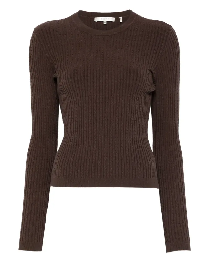 Frame Denim Geripptes Top - Braun Braun